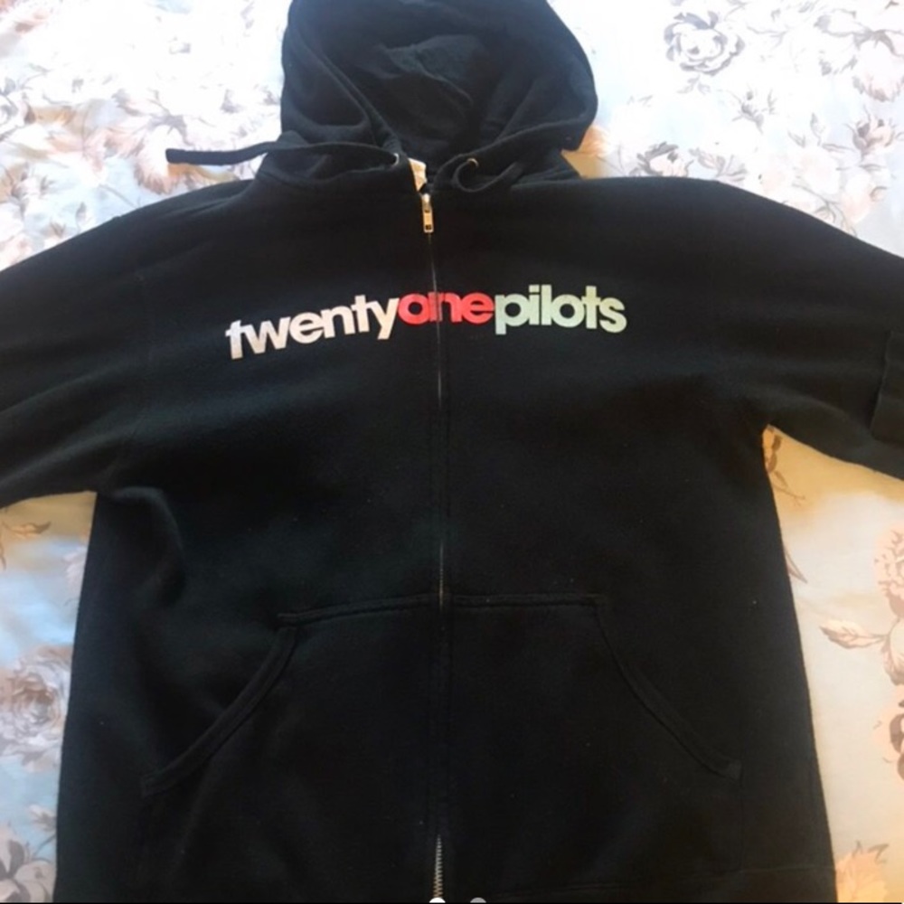 twenty one pilots vessel hoodie zip up authentic
